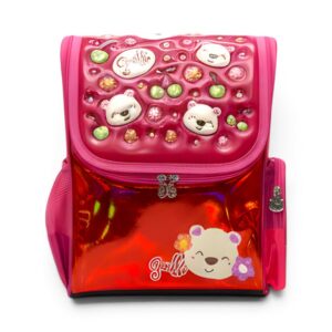 GRAFFI Cherry and Bear 12 Inch Backpack