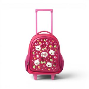 GRAFFI Cherry and Bear 14 Inch Trolley w/ Lunch Kit