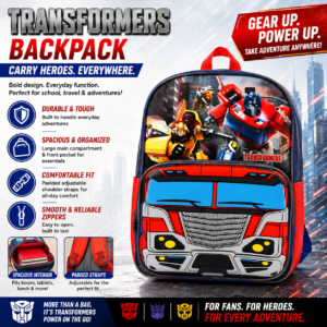 TRANSFORMERS Optimus Prime 16 Inch Backpack