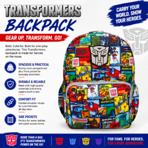 TRANSFORMERS 12 Inch Backpack