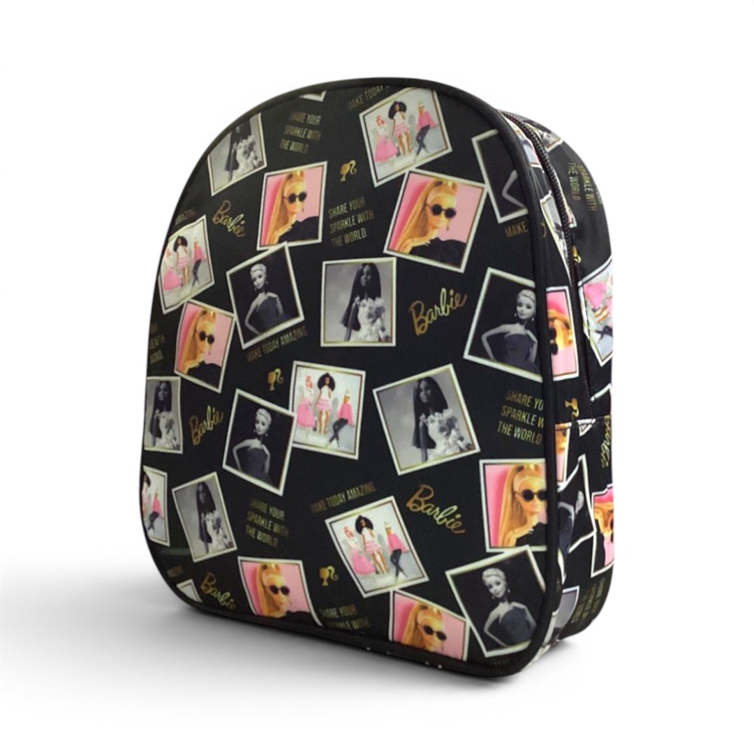 BARBIE Share Your Sparkle Pink and Black Version 10 Inch BackPack Black - Image 3