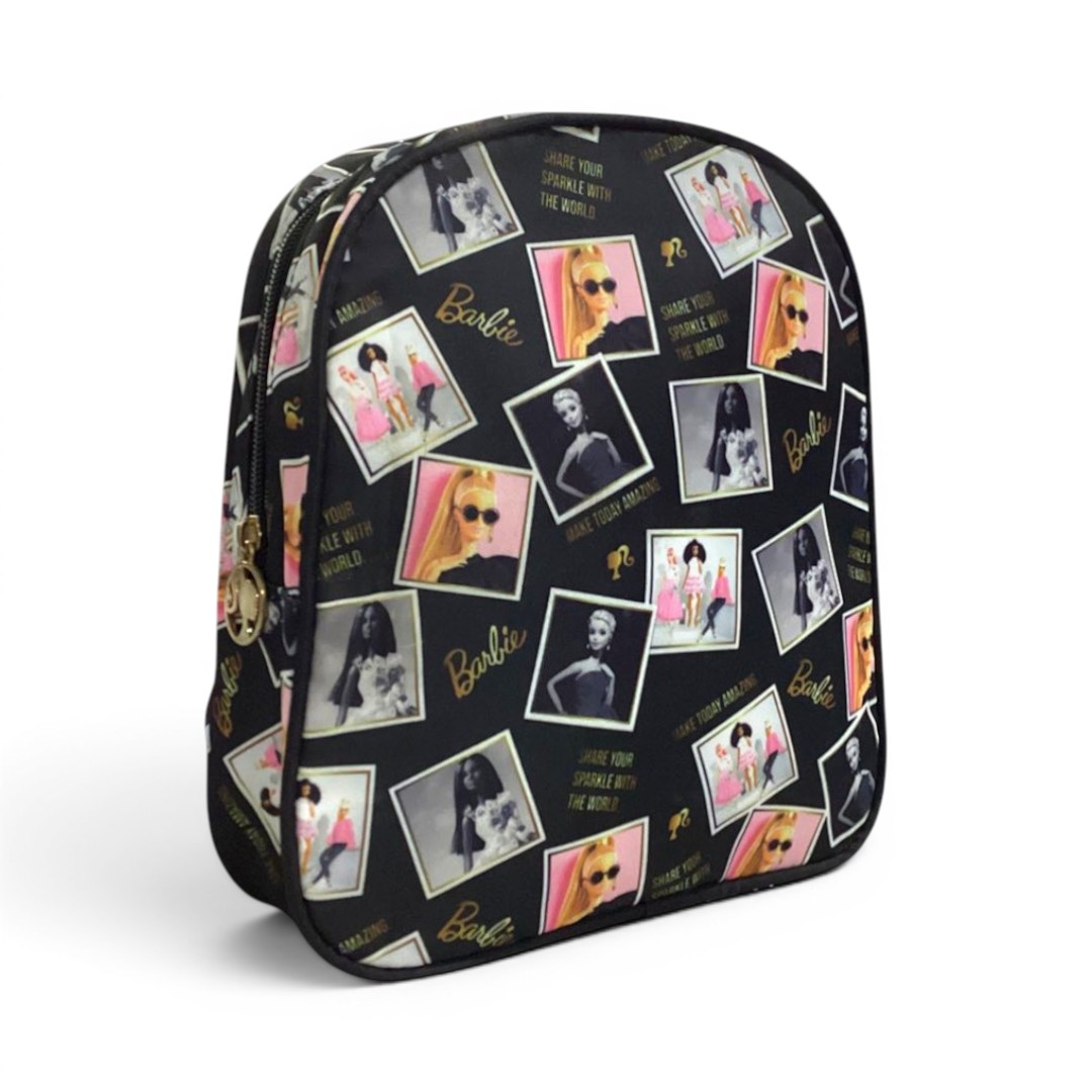 BARBIE Share Your Sparkle Pink and Black Version 10 Inch BackPack Black - Image 2